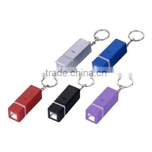 NS711 Mini Plastic LED Flashlight Keychain