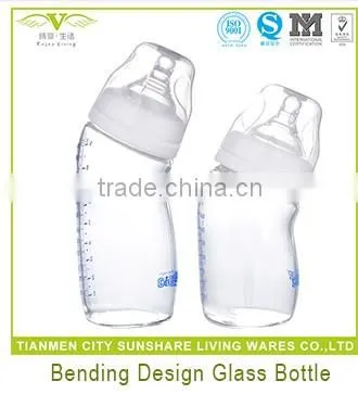 Soft Portable Food Grade Liquid Silicone Baby Feeding Bottles With Handle