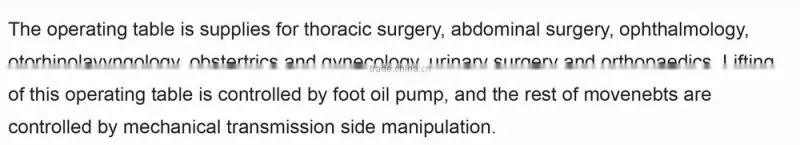 Names of Surgical Instruments, Medical equipment used in hospital universal operaing table