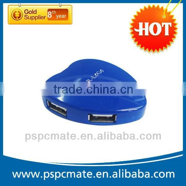 Lovely Heart Shape 4 Port High Speed USB 2.0 Hub Gift USB HUB