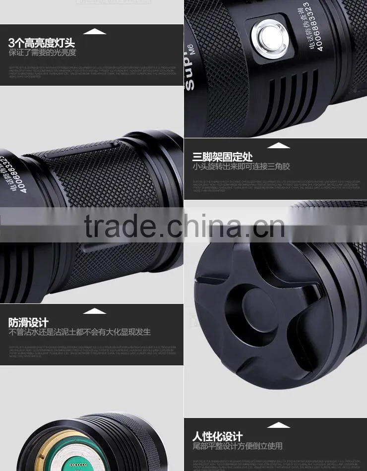 High Lumen Brightest led torch 2000lumen creative led flashlight torch