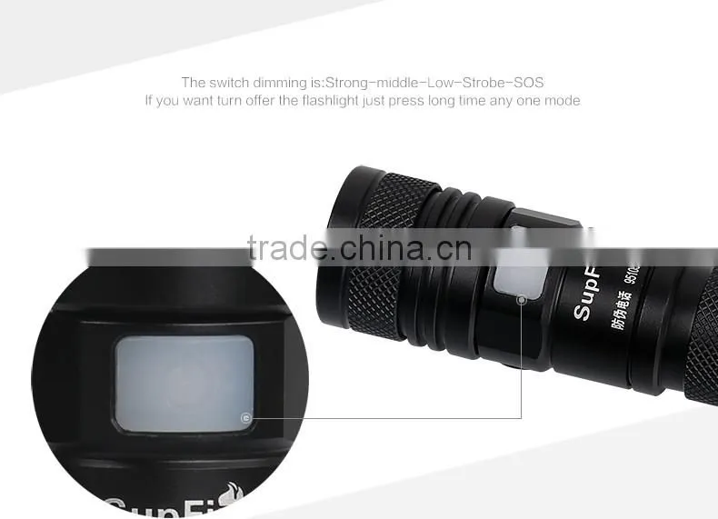Small LED torchlight A2 USB rechargeable flash light zoom flashlight