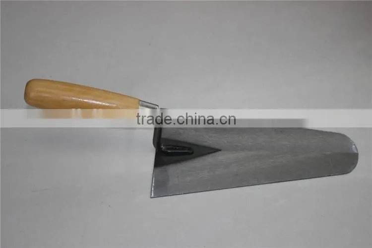 bricklaying trowel with wooden handle / carbon steel blade construction tools