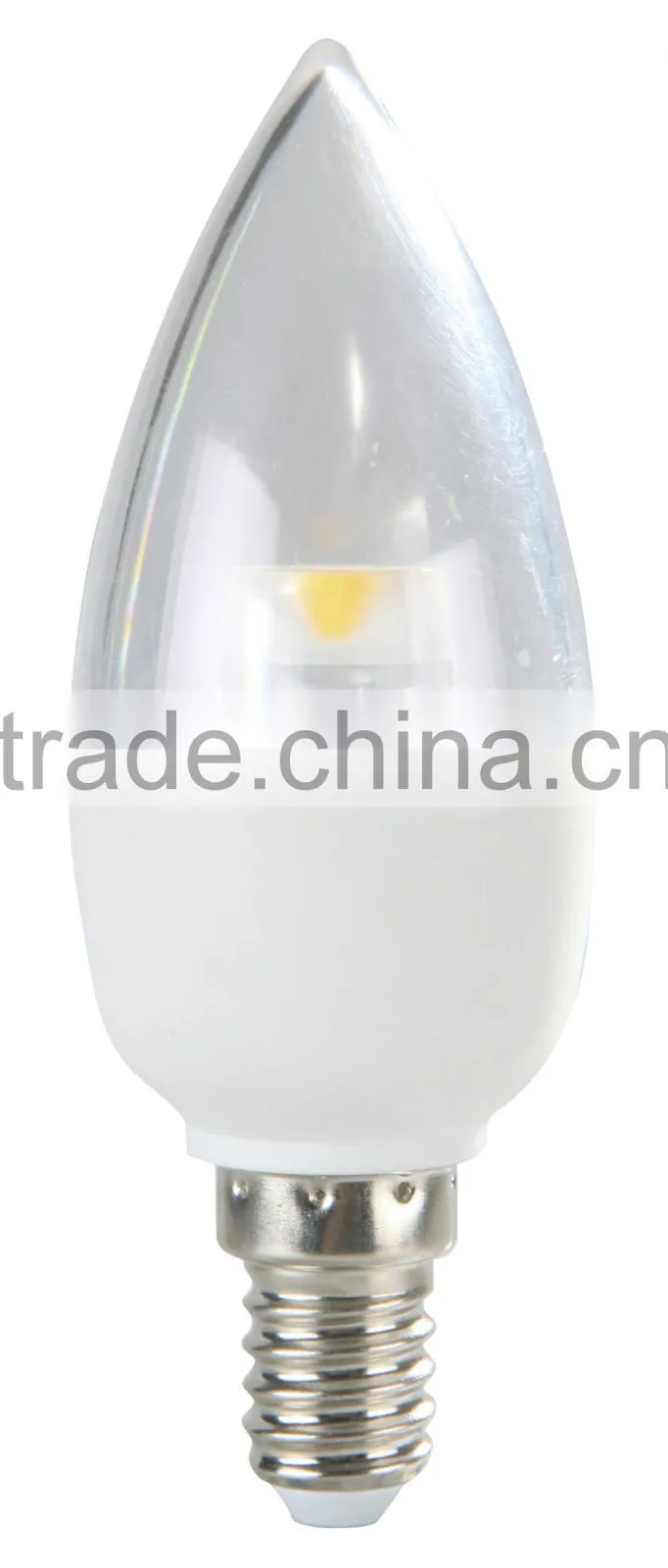 LED candle light C37 4W with crystal pillar