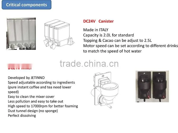 IN5C JETINNO office coffee milk instant coffee powder machine