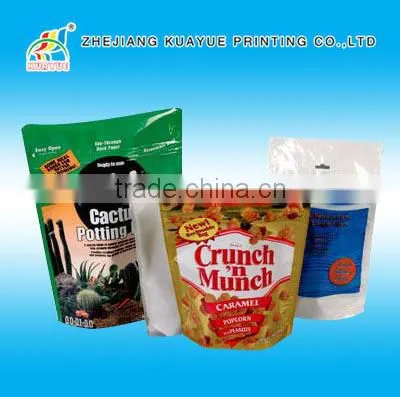 Customized New High Quality Zipper Standingup Pouch -- ISO/EU/FDA Approved!!