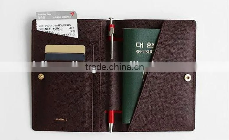 2013 Newly genuine leather passport holder