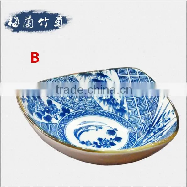 Japanese Ceramics Retro Blue And White Porcelain Bowls BCH2015121