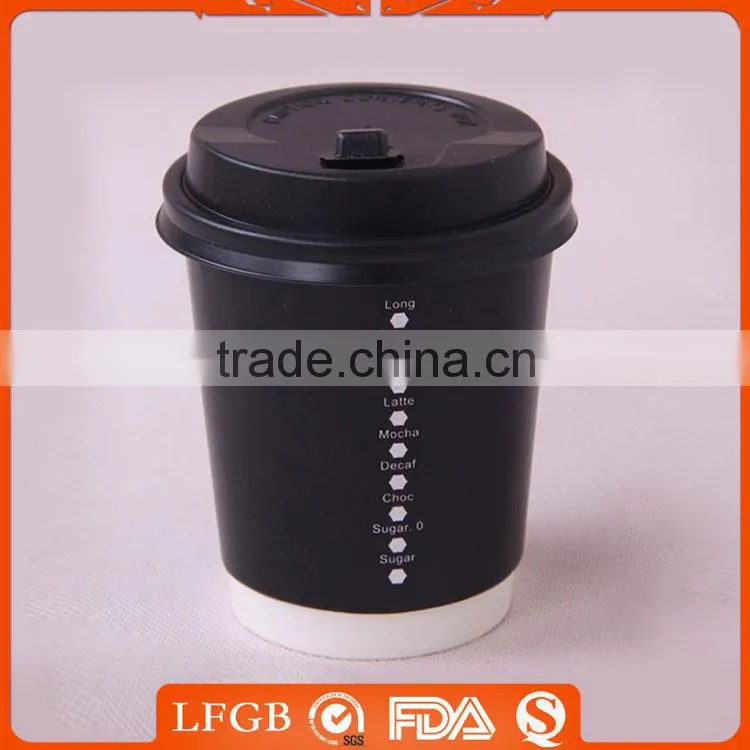 New Style design your own paper coffee cups cheap disposable paper coffee cup china