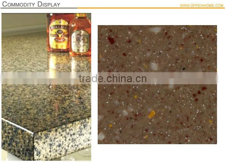 China factory for high quality Quartz Solid Surface Artificial Stone for kitchen countertop