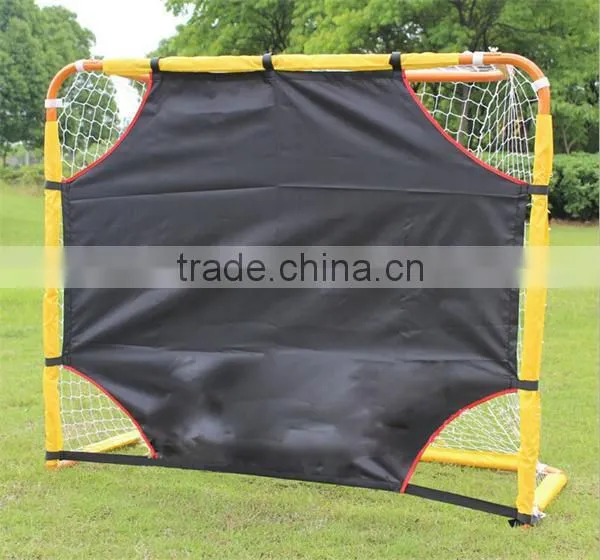 Street hockey goal post for training with a shooting target