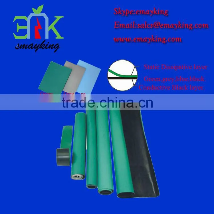 Dull Black Antistatic ESD floor mat