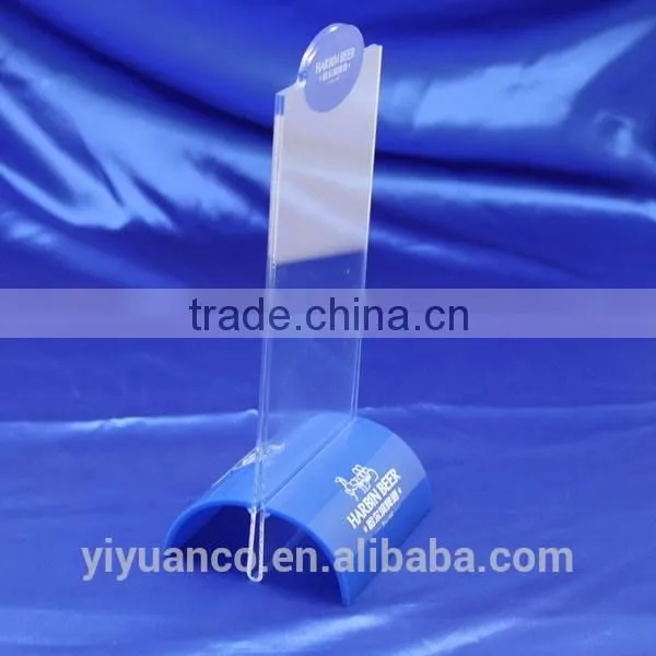 High-end clear acrylic wall mount certificate holder with different size