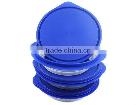 Foldable Silicone Pet Travel Bowl with Lid