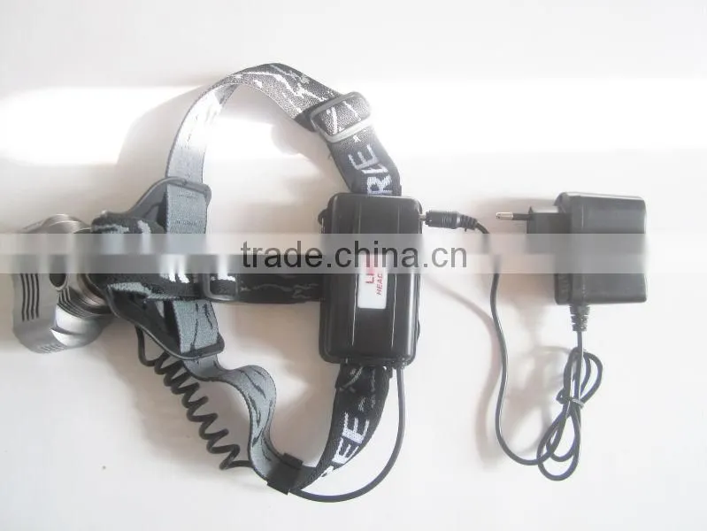 High power led headlamp aluminum LED headlight rechargeable headlamp