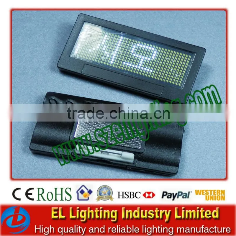 Led portable badge ,led display programmable badge