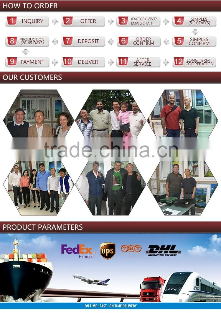 Economic price Europe style PVC casement windows in Foshan
