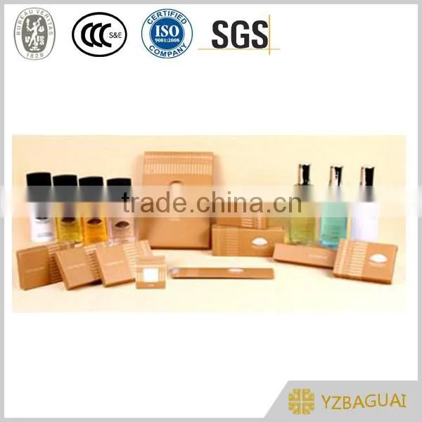 hotel soap and shampoo bottles