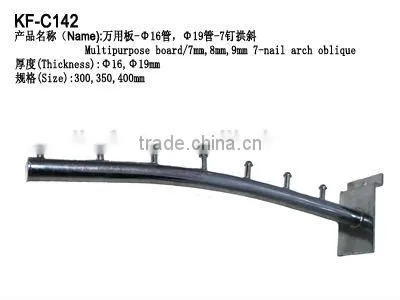 Bilateral oblique display cloth hook with beads/garment store equipment