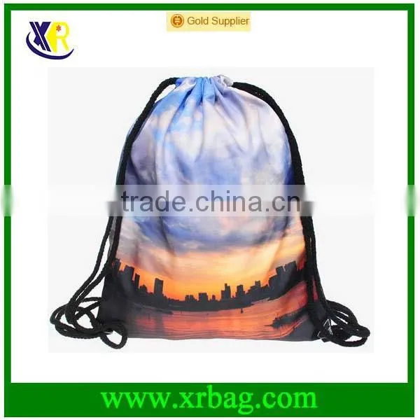 Women Mochila Man Sport Gym Bags Travel Backpack Happy Monkey Printed High Quality Drawstring Bag