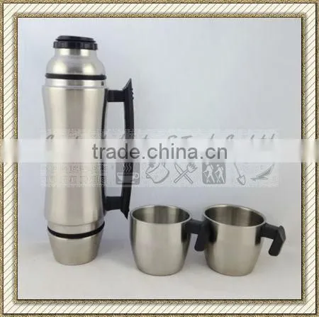 16oz travel mug with leather cover outer no handle