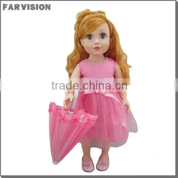 Wholesale Colorful Mini Umbrella For 18 inch Dolls DIY doll umbrellas