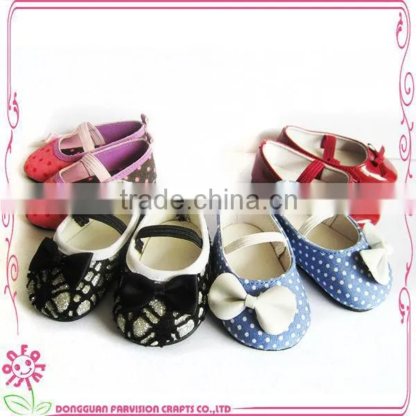 Free Samples Doll shoes 15/12/18 inch PU doll shoes in stock