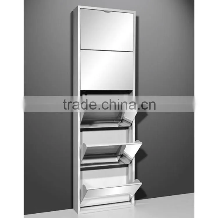 Bedroom Shoe Cabinet Soft Close Pull Out Shoe Rack with Movable Rack Double-layer Shoe Cabinet Fitting