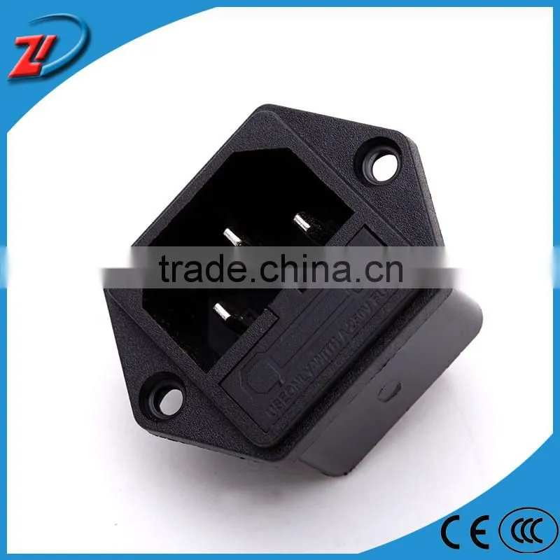 waterproof plug and socket with 3 pin with Fuse