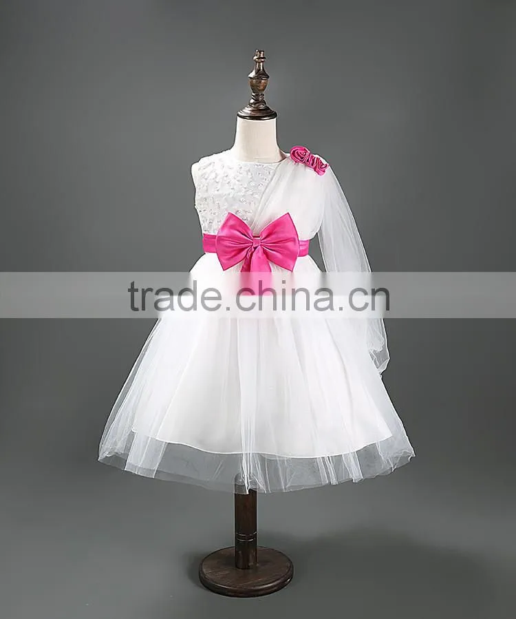 Wholesale lace applique tutu dress chiffon princess dresses for girls of 6 years old TR-WS37