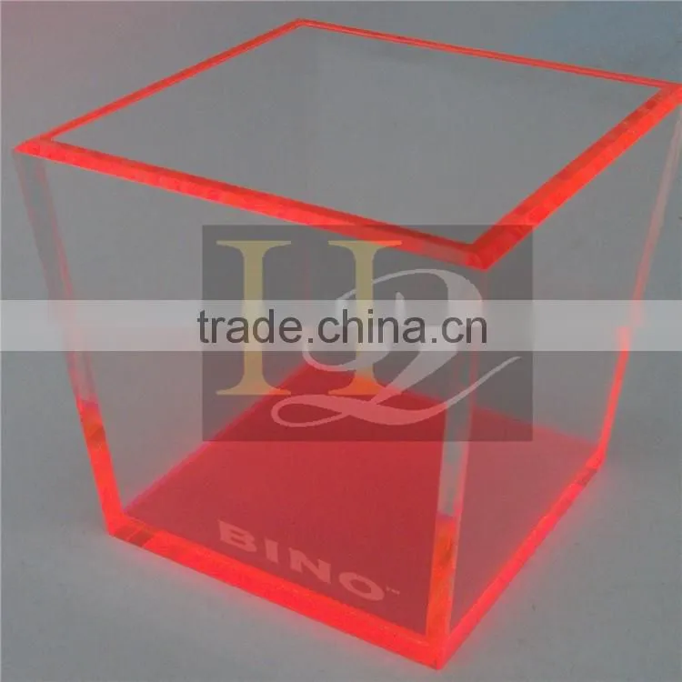 Manufacturer direct sale rectangle 5 sided acrylic display box