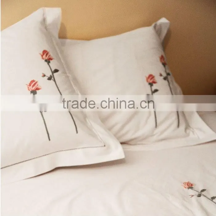 hand hemstitch bed sheet