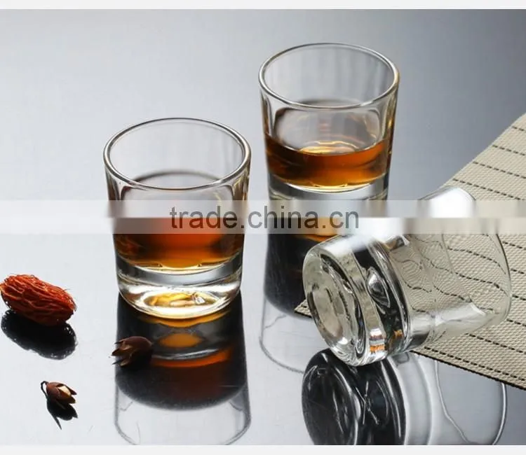 Personalized clear mini whiskey glass cup