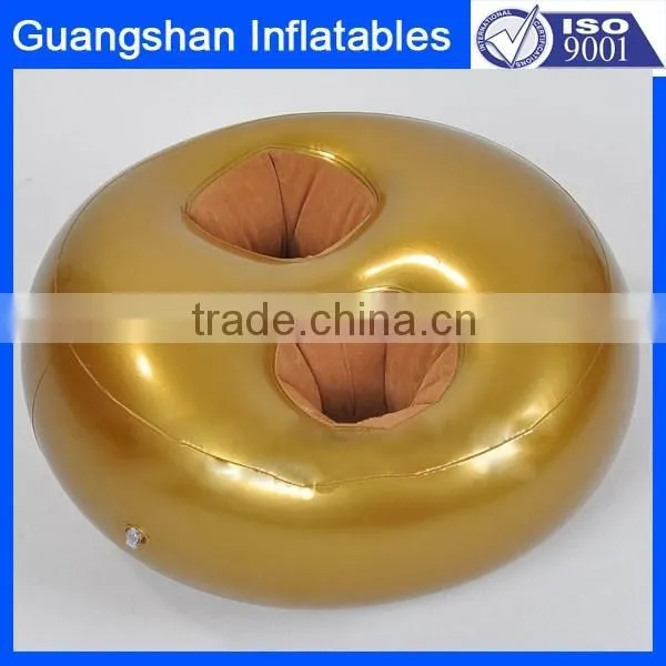 Inflatable pool floating party drink holder