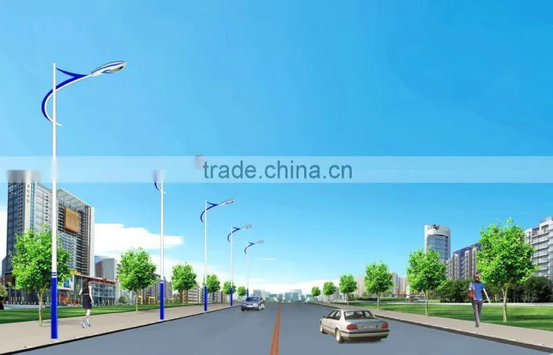 8m galvanized steel street lighting poles