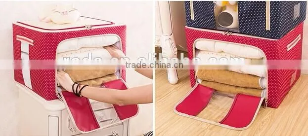 Good quality large capacity storage bag with four steel support