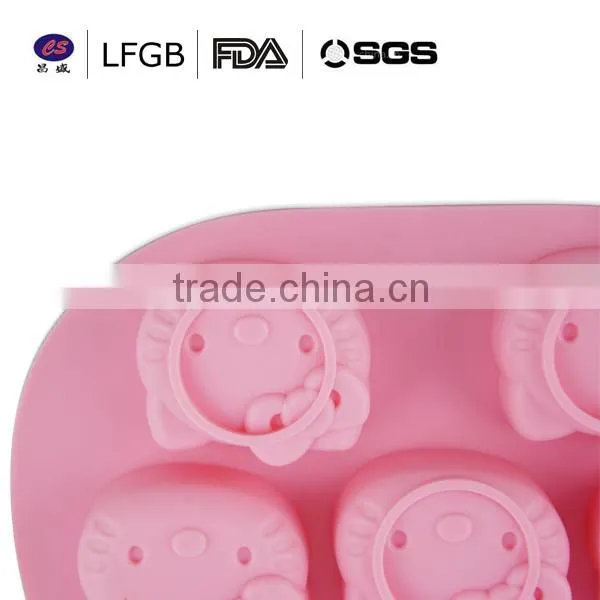 With stock! factory price popular hello kitty shape silicone cake mould