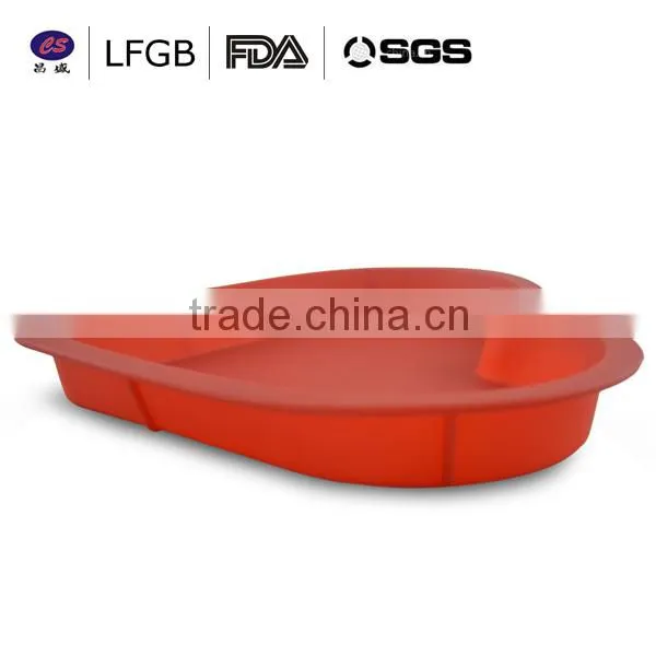 attrictive design lovely heart shaped 3D mould silicone cake mould with FDA/LFGB