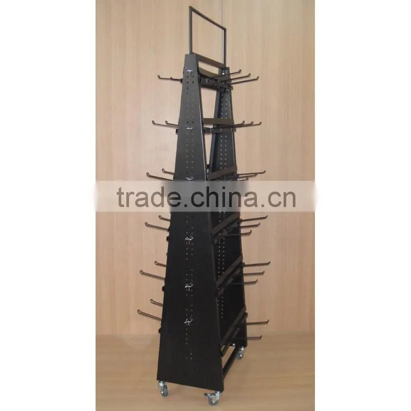 high precision double sided metal rack display for promotion