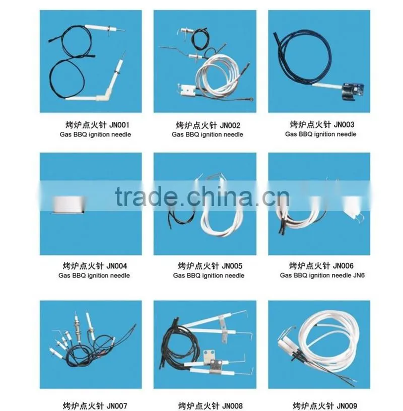 Gas ignition ceramic ignition needle
