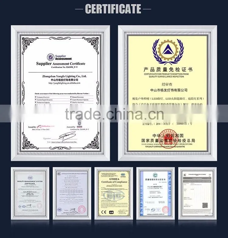 YANGFA Smart sensors solar pv led street light AS01 30W