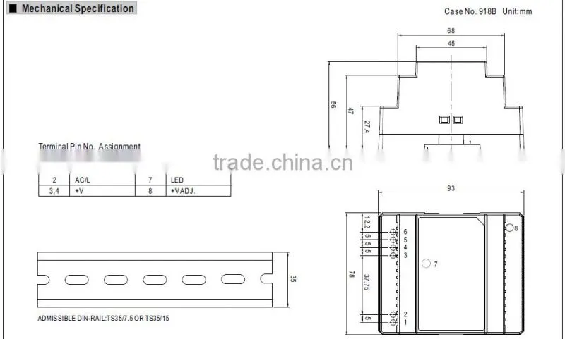 Mean well DR-30-15 30W 15V DIN Rail Power Supply 30w 15v Industrial power supply