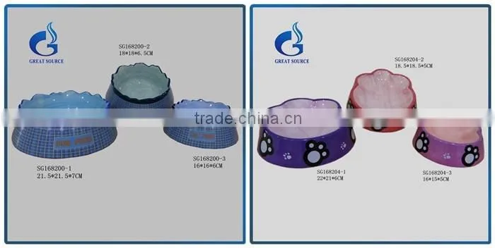 cap shape ceramic dog bowl wholesale