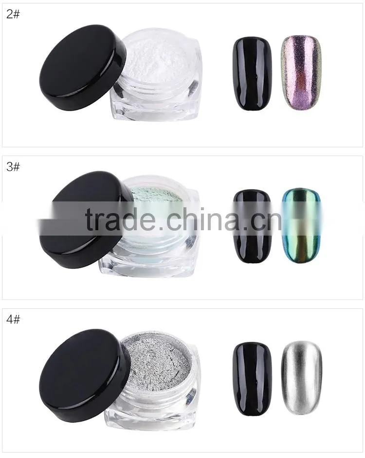 12 colors nail mirror effect pigment powder