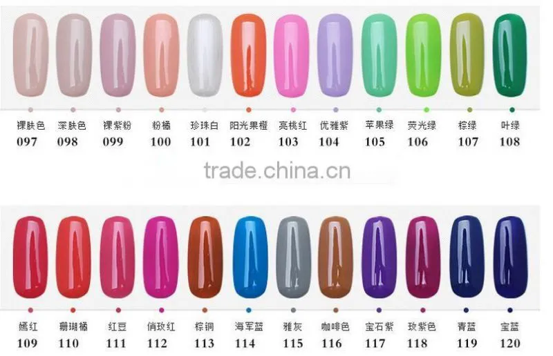 2016 new fashion 132 colors 8ml UV LED Soak Off nail art UV gel polish