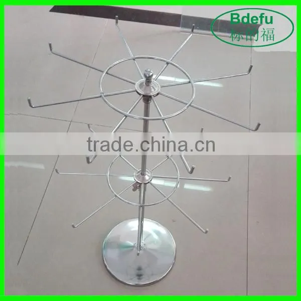 Two Layers Accessories Hanging Stand Jewelry Display Rack