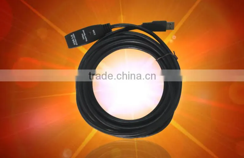 2014,High Speed of Data Transfer,USB3.0 Male to Female Adapter Extension Cable black ,With red power
