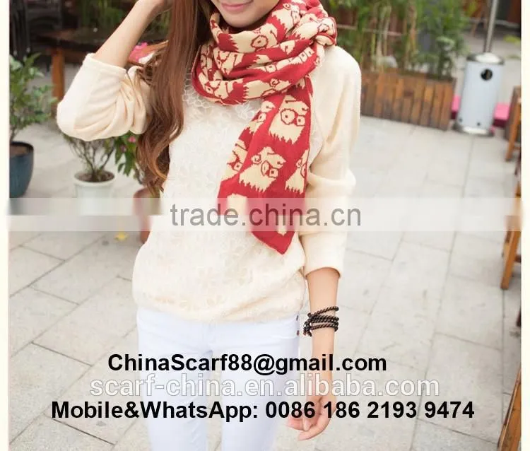 Wholesale cartoon winter scarf women