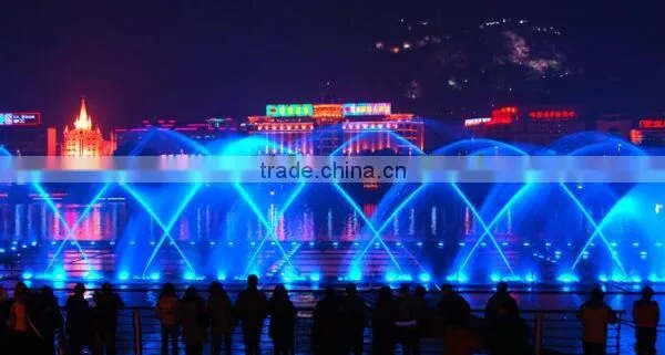 Musical Water Fountains Water Screen Movie With Multicolored Waterproof Light