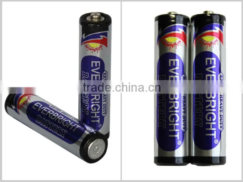 High Seller 1.5v aaa r03p um-4 zinc carbon primary battery batery